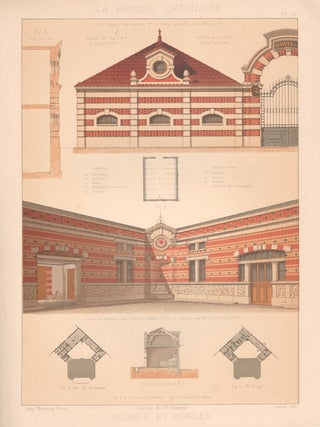 Item #2939 Ecuries et Remises. Leveil, lithographer