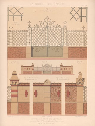 Item #2942 Portes et Murs De Cloture. Dulong, lithographer