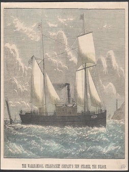 Item #2974 The Warrnambool Steam-packet Company's New Steamer, The Nelson. The Australasian Sketcher