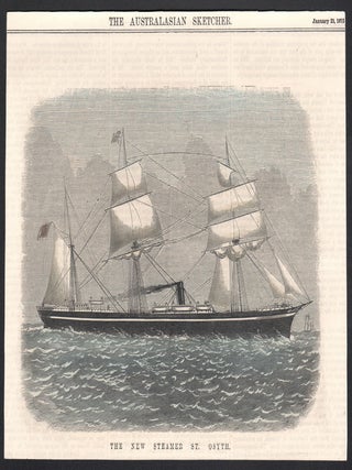 Item #2975 The New Steamer, St Osyth. The Australasian Sketcher