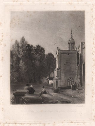 Item #3014 Porch of the Church at East Bergholt, Suffolk. David Lucas, after John Constable