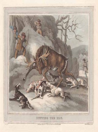 Item #3022 Hunting the Elk. Mathew Dubourg, Samuel Howitt after Samuel Howitt