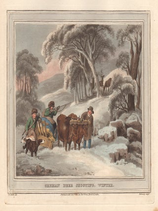 Item #304 German Deer Shooting, Winter. Mathew Dubourg, after Munshirch