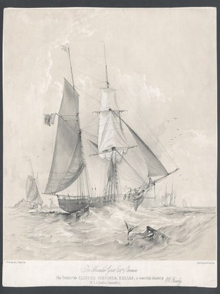 Item #3107 Clipper Schooner Hellas. Louis Haghe after Oswald Brierly