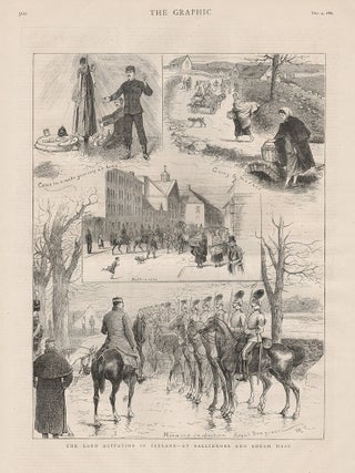 Item #3219 The Land Agitation in Ireland - At Ballinrobe and Lough Mask. The Graphic