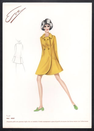 Item #3287 'Hedit' 1960s Italian fashion design. Anon