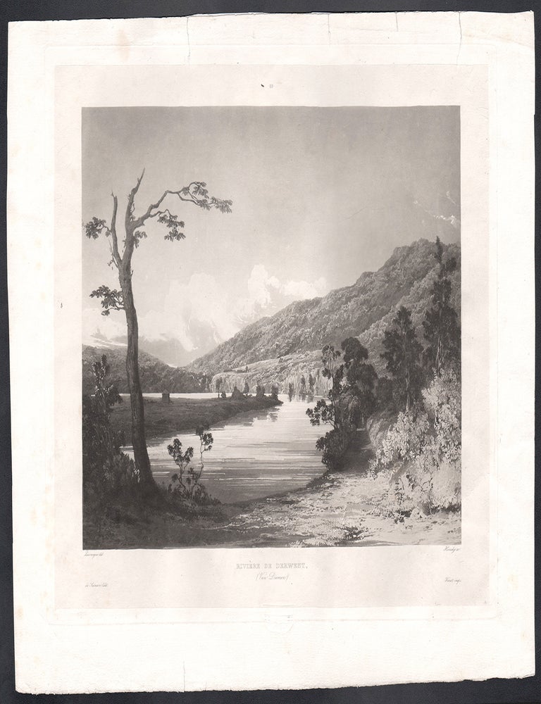 Item #3310 Riviere de Derwent (Tasmania). Himely after Barthelemy Lauvergne.