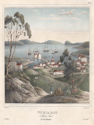 Item #3312 Vue de la Rade de Hobart Town (Ile Van-Diemen) (Tasmania). Achille St Aulaire after...