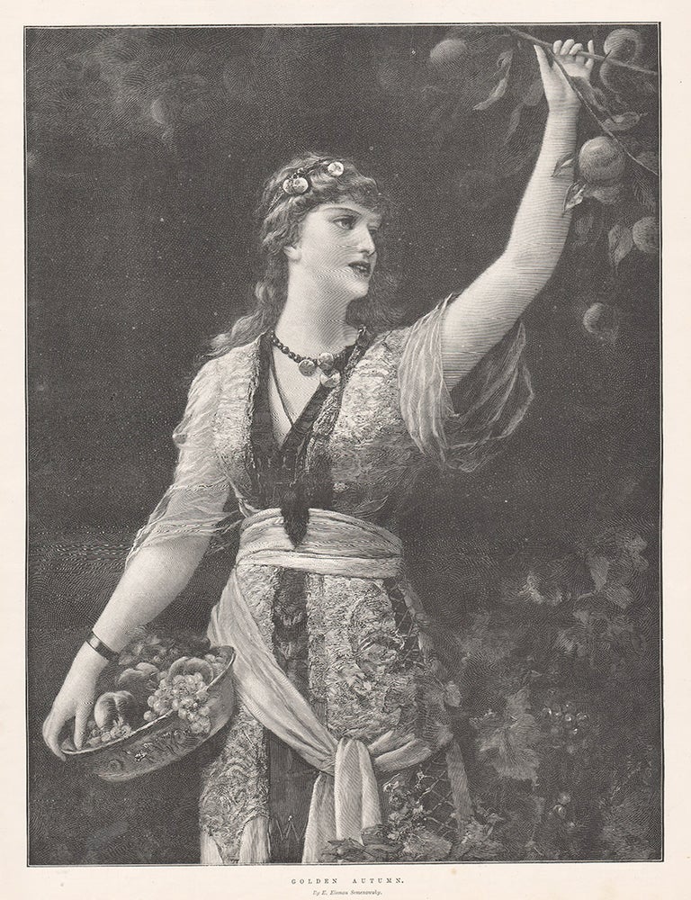 Item #3390 Golden Autumn. After &Eacute;mile Eisman-Semenowsky.