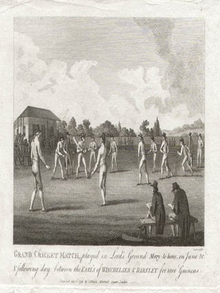 Item #340 Grand Cricket Match. Cook, engraver