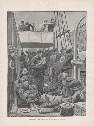 Item #3593 The Impending War in Eastern Asia : On Board a Chinese Troop-Ship. After Richard Caton...