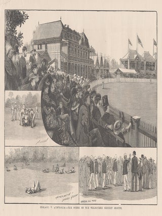 Item #3595 England V Australia - The Scene of the Melbourne Cricket Ground. The Illustrated...