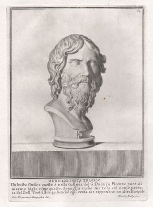 Item #3806 Euripide Poeta Tragico (Euripides, Tragic Poet). Nicola Billy after Giovanni Domenico...