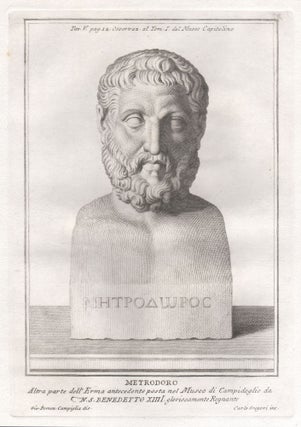 Item #3813 Metrodoro (Metrodorus). Carlo Gregori after Giovanni Domenico Campiglia