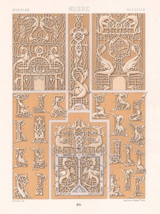 Item #3881 L'Ornement Polychrome - Russian. Schmidt, lithographer