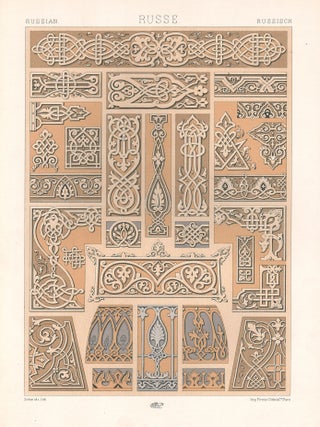 Item #3887 L'Ornement Polychrome - Russian. Schmidt, lithographer