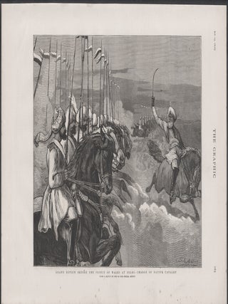 Grand Review before the Prince of Wales at Delhi - charge of Native Cavalry (India)