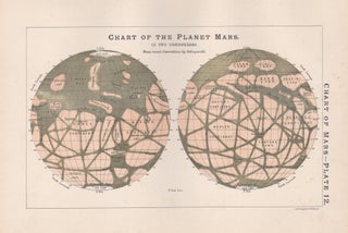 Item #4277 Chart of the Planet Mars, in Two Hemispheres. After Sir William Peck