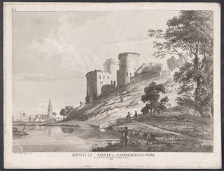 Item #4312 Kidwelly Castle in Carmarthenshire. Paul Sandby, after Reverend Thomas Rackett