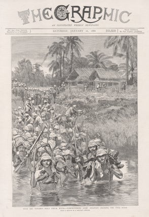 Item #4324 With the Tonghoo Field force, Burma - Somersetshire Light Infantry Crossing the Twsa...