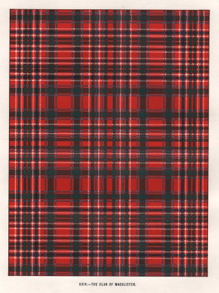 Item #4335 The Clan of Macalister (Tartan). James Grant, author