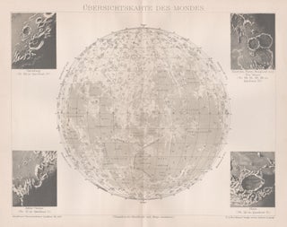 Item #4469 Ubersichtskarte Des Mondes (Overview Map of the Moon). Anon