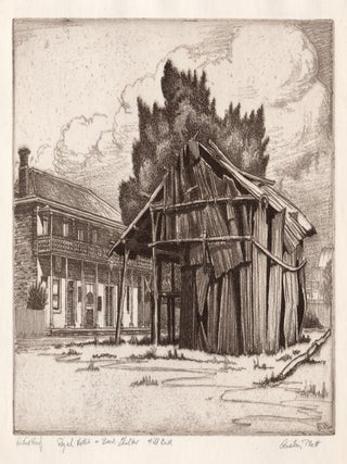 Item #4486 Royal Hotel and Bark Shelter, Hill End, NSW. Austin Harold Platt