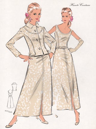 Item #4505 1970s French Fashion Design. Haute Couture