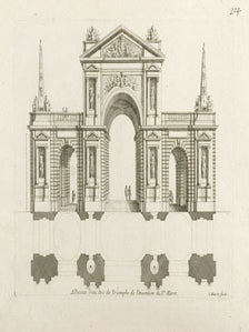 French Triumphal Arch Design. Jean Marot.