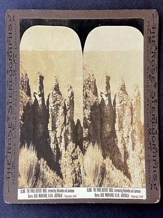 Item #5027 10089 The Three Sisters’ Rock, intersecting Katoomba and Jamieson Basins, Blue...