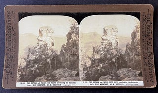 Item #5029 10092 The Orphan and Indian Face Rocks, overlooking the Katoomba Basin, Blue...
