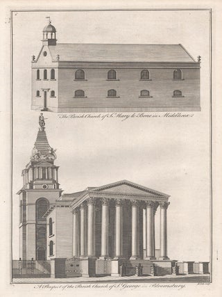 Item #51 St Mary Le Bone & St George, Bloomsbury. Benjamin Cole, fl