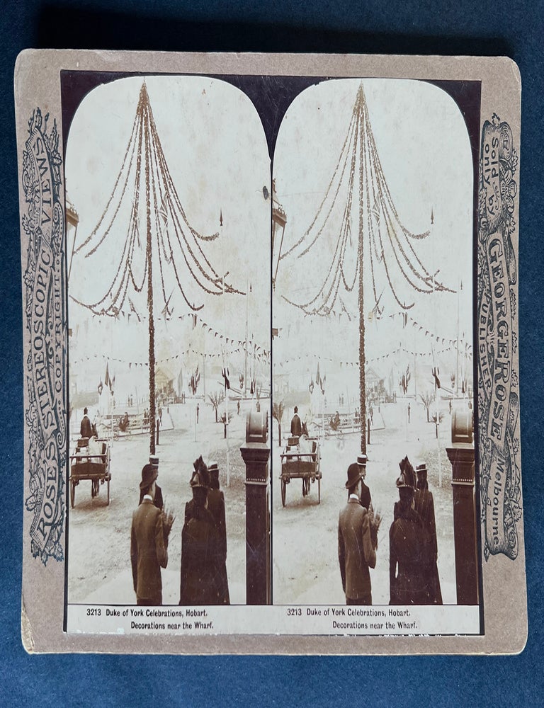 Item #5162 3213 Duke of York Celebrations, Hobart. Decorations near the Wharf. George Rose.