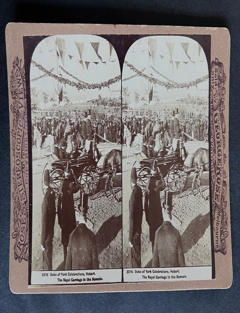 Item #5163 3216 Duke of York Celebrations, Hobart. The Royal Carriage in the domain. George Rose.