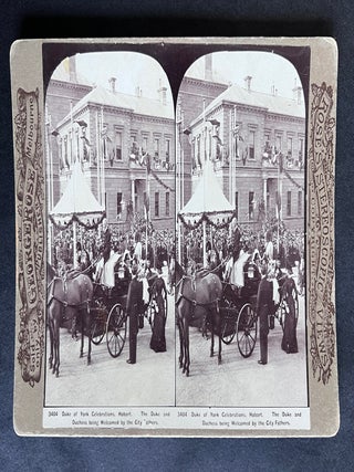 3404 Duke of York Celebrations, Hobart. The Duke and Duchess being Welcomed by the City Fathers