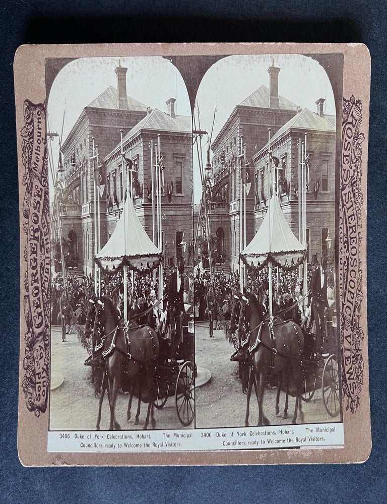 Item #5171 3406 Duke of York Celebrations, Hobart. The Municipal Councillors ready to Welcome the Royal Visitors. George Rose.