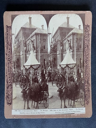 3406 Duke of York Celebrations, Hobart. The Municipal Councillors ready to Welcome the Royal...