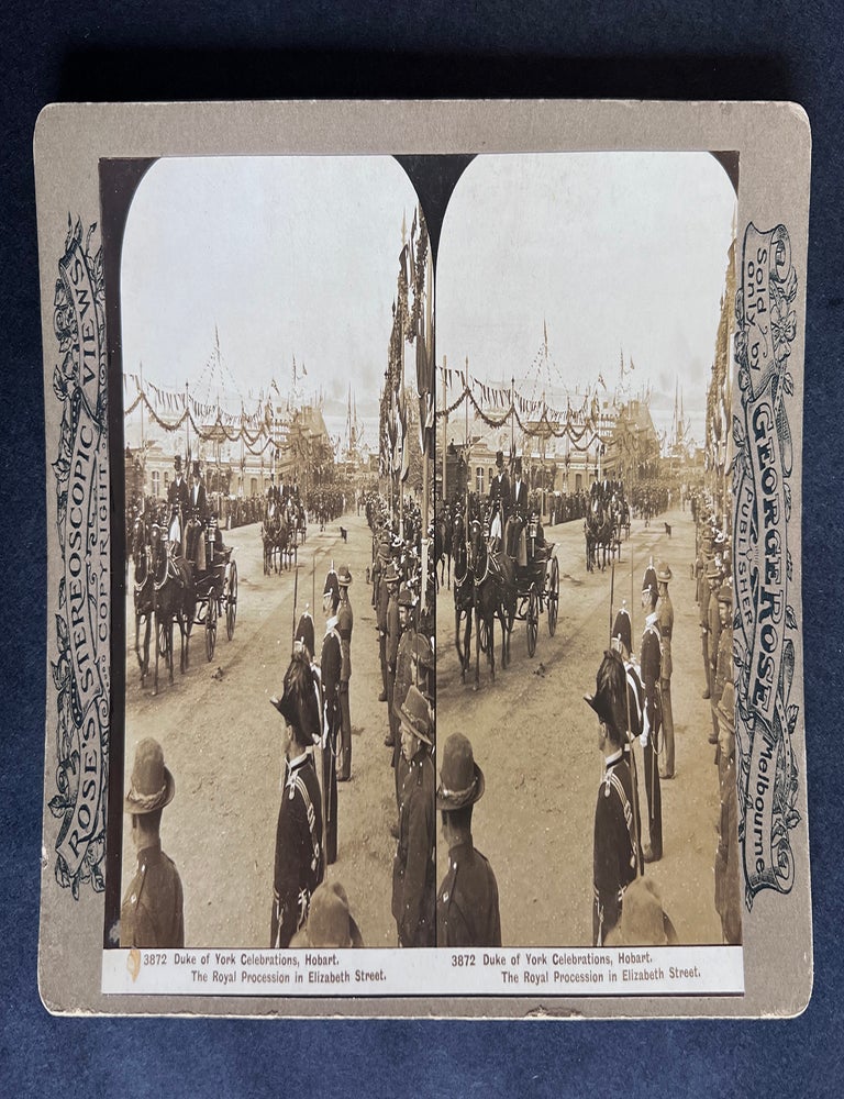 Item #5176 3872 Duke of York Celebrations, Hobart. The Royal Procession in Elizabeth Street. George Rose.