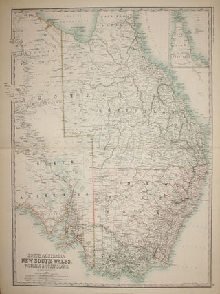 Item #538 Johnston - South Australia, NSW, Victoria and Queensland. Keith Johnston, mapmaker