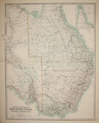 Item #538 Johnston - South Australia, NSW, Victoria and Queensland. Keith Johnston, mapmaker