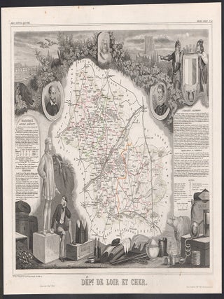 Item #561 French department - Loir and Cher. Victor Levasseur