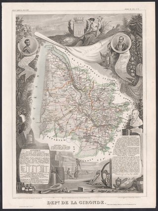 Item #570 French department - La Gironde. Victor Levasseur