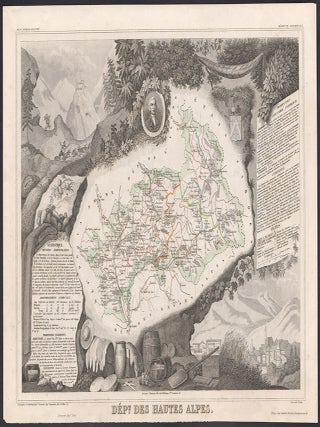 Item #575 French department - Hautes Alpes. Victor Levasseur