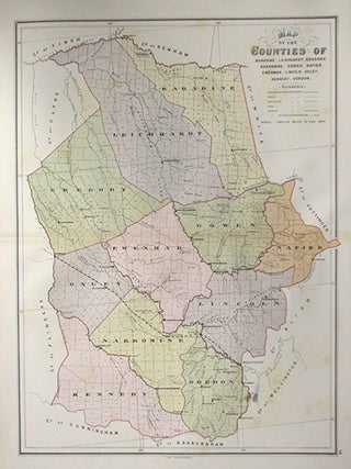 NSW - Map of the Counties of Baradine, Leichhardt, Gregory, Narromine, Cowen, Napier. John Sands, publisher.