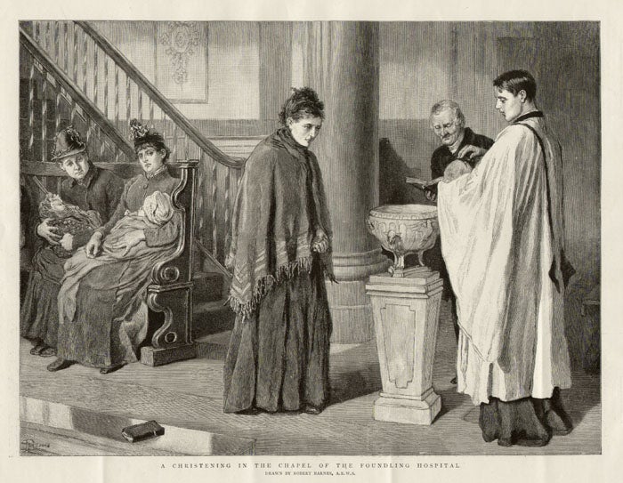 Item #609 A Christening in the Chapel of the Foundling Hospital. After Robert Barnes.