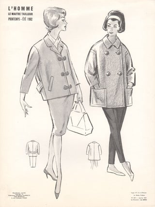 Item #70 French 1960s Fashion Design. Jean Darroux, designer