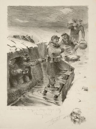 Item #763 L'heure de la soupe a aquatique city, Carnoy 1914. Francis Abel Truchet