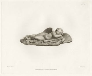 Item #815 Roman statue - Sleeping Cupid. Bromley after Henry Corbould