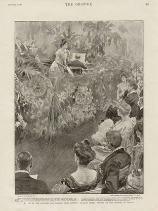 Item #947 Madame Melba Singing at the Concert in Dublin. After WC Mills